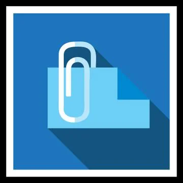 Document attaching Stock Illustration