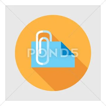 Document attaching Stock Illustration