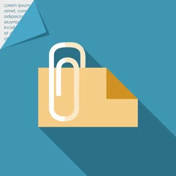 Document attaching Stock Illustration