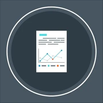 Document like auditing. Scrutiny, annual verification, info Stock Illustration