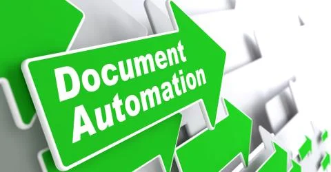 Document Automation. Business Concept. Stock Illustration