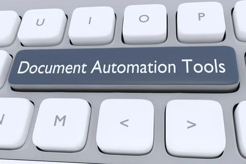 Document Automation Tools concept Stock Illustration