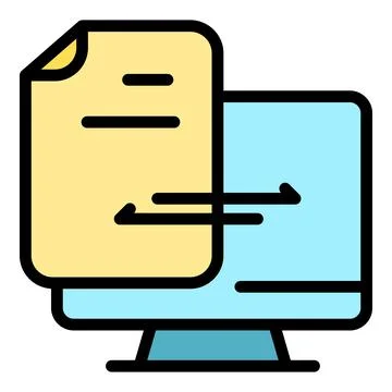 Document backup icon vector flat イラスト素材