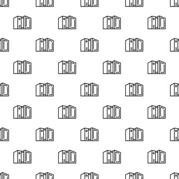 Document binders seamless pattern for organization and storage Stock Illustration