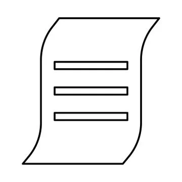 Document black icon . Stock Illustration