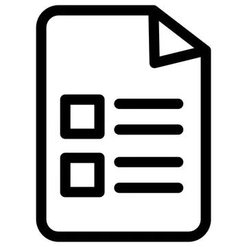 Document with bullet points icon symbol - to do or task list with bullet poin イラスト素材