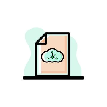 Document Business Icon Vector Conceptual Illustration Design Stock Illustration