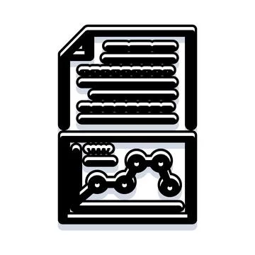 Document with business report and data analytics chart イラスト素材