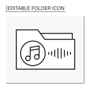Document case line icon Stock-Illustration