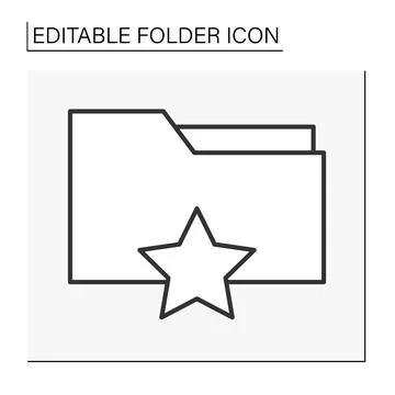 Document case line icon Stock-Illustration