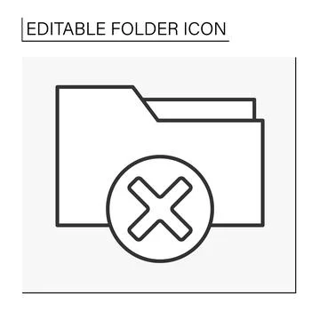 Document case line icon Stock-Illustration