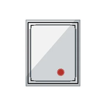 Document certificate cartoon vector illustration Illustrazione stock