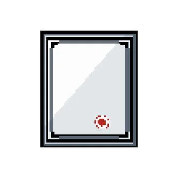 Document certificate pixel art vector illustration Stock Illustration
