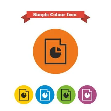 Document with chart 스톡 일러스트