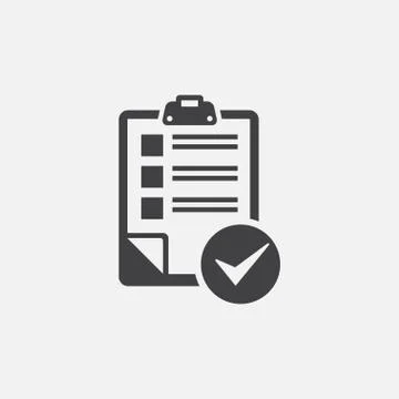 Document check list icon Stock Illustration