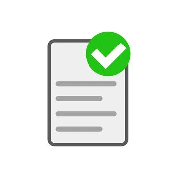 Document checking and verification. Examinations and tests. Vectors. Stock Illustration