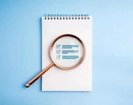 Document checklist, certificate management, Audit and quality control conce.. Stock Photos