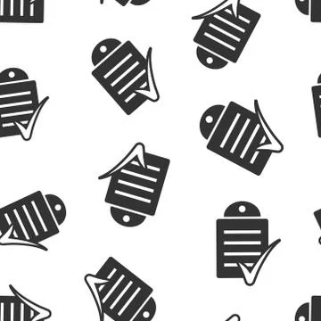 Document checklist icon in flat style. Report vector illustration on white is 스톡 일러스트