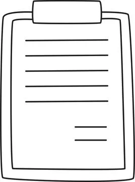 Document with Checkmark Task Management Icon Stock Illustration