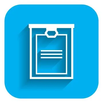 Document on clipboard Illustrazione stock