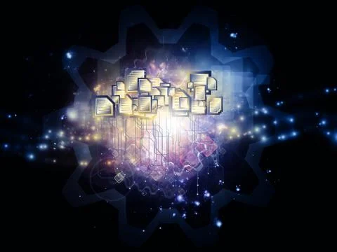 Document cloud Illustrazione stock