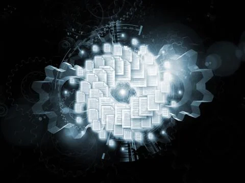 Document cluster Stock Illustration