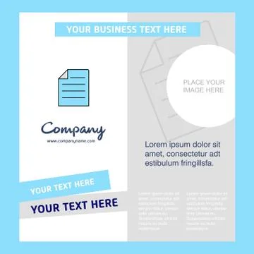 Document Company Brochure Template. Vector Busienss Template Ilustración de archivo