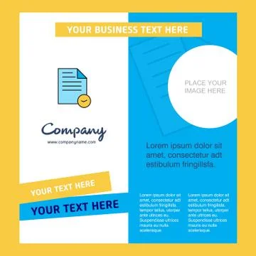 Document Company Brochure Template. Vector Busienss Template Ilustración de archivo