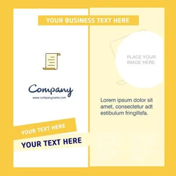 Document Company Brochure Template. Vector Busienss Template Ilustración de archivo
