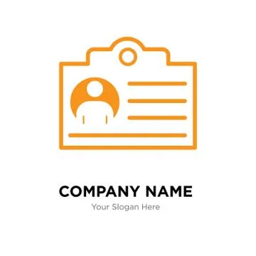 Document company logo design template 库存插图
