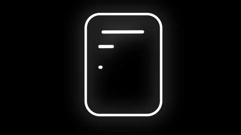 Document Completion Icon Animation on Black Background  Document Verification 動画素材 321159539