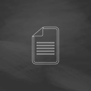 Document computer symbol 库存插图