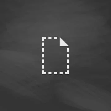Document computer symbol Illustrazione stock