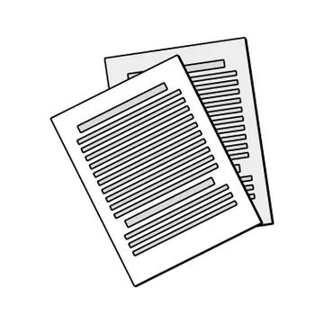 Document concept. Paper and data icon. Vector graphic Stock Illustration