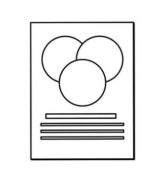 Document concept. Paper and data icon. Vector graphic Stockillustratie