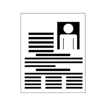 Document concept. Paper with data icon. vector graphic Stockillustratie