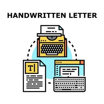 Document creating technologies evolution and text writing messaging Stock Illustration