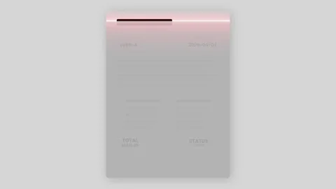 Document data extraction animation with scanned fields animation Stock Footage 347499764