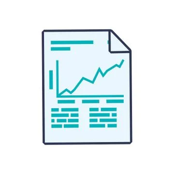 Document data information icon. Vector graphic 스톡 일러스트