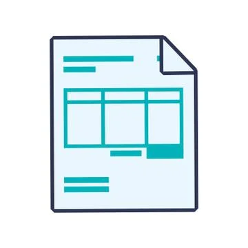 Document data information icon. Vector graphic 스톡 일러스트
