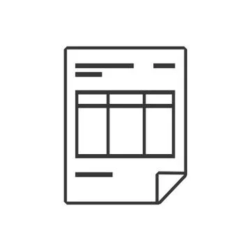 Document data information icon. Vector graphic Illustrazione stock