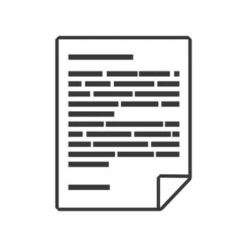 Document data information icon. Vector graphic Stock Illustration