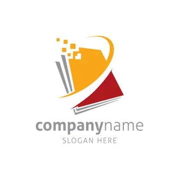 Document Data Processing Vector Logo Template イラスト素材