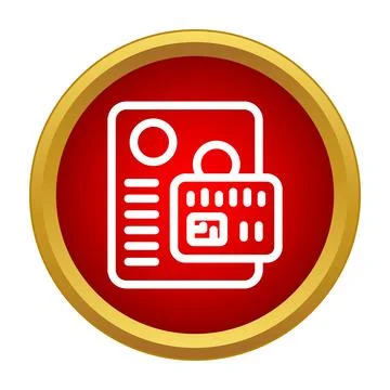 Document data protection displaying secure file icon Stock Illustration
