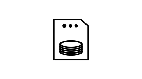 Document Database File Icon Stock Footage 340305721