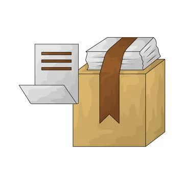 Document Delivery illustration Stock Illustration