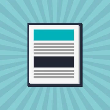Document design. Colorfull illustration, vector graphic Stockillustratie