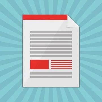 Document design. Colorfull illustration, vector graphic 스톡 일러스트