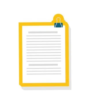 Document design. Paper with data icon.  vector graphic Illustrazione stock