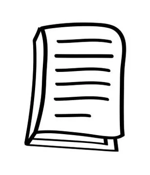 Document design. Paper with lines  icon. vector graphic Stock Illustration